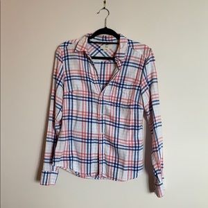 TNA 100% cotton plaid shirt